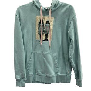 The Shining Vans Hoodie Womens XS Light Blue Hooded Sweatshirt Stephen King Twin